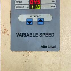 Zentrifuge Olivenöl wird von der Paste getrennt