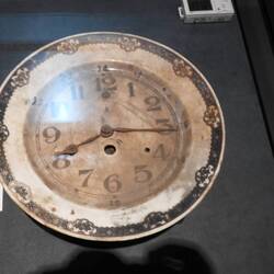 Clock stopped at the time of the bomb explosion