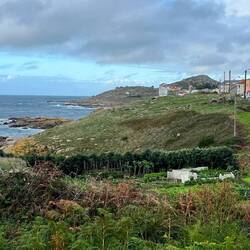 Looking back towards the town