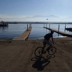 On the Ediz Hook looking towards Port Angeles