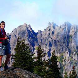 Dramatic mountain tops on Klahhane ridge