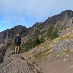 Reached Klahhane Ridge after the switchbacks