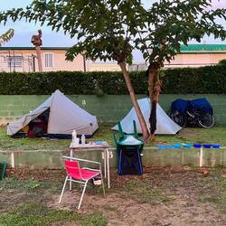 the main attaction of legal campgrounds isn't the toilets, its the comfort of a table now and then