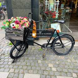 This is my type of bike, includes a bottle of wine!