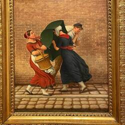 Street Scene in Windy and Rainy Weather by Christoffer Wilhelm Eckersberg