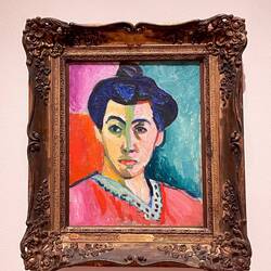 Portrait of Madame Matisse. The Green Line by Matisse (1905)