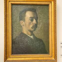 Self-Portrait by Vilhelm Hammershei (1890)