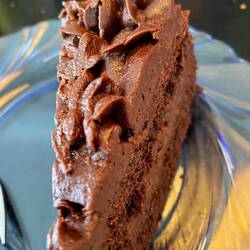 Chocolate cake - homemade and delicious