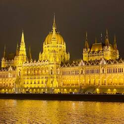 Parliament at night