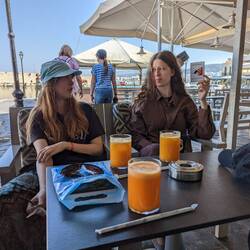 Kleine Stärkung mit frischgepresstem O-Saft