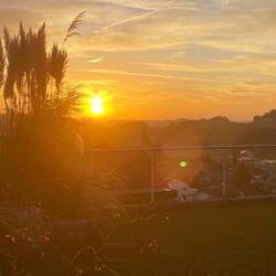 Sonnenuntergang in Ueberstorf