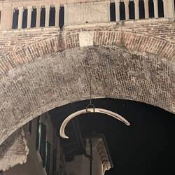 A whale bone has been hanging there for centuries and nobody knows why