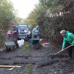 Drainagebau Zufahrtsstraße