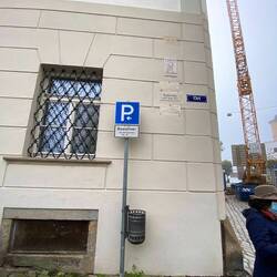 The flood levels on the wall say it all - 2013 was the highest at 12.85m