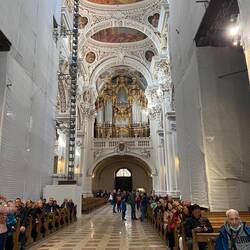 Looking back at the main organ from the sanctuary