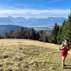 Die letzten Meter über den wiesigen Rücken des Wiesenhörndls :)