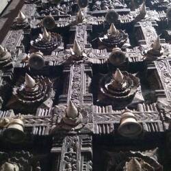 zu Sicherung des Tempels vor Elefanten Angriff