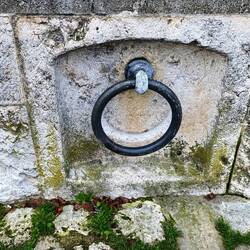 A mooring point along the river