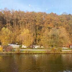 It's a holiday place with many caravans and holiday homes