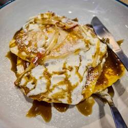 Apple Caramel Pancakes