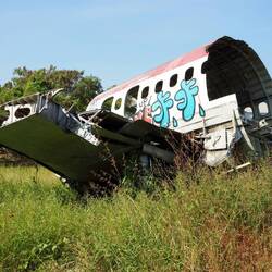 Another section of the MD80. In 2017, the wings were intact.