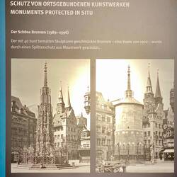 Photo of how monuments were protected in situ.