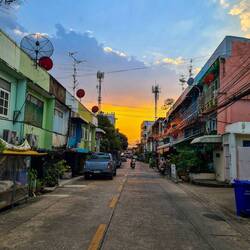 Weg zum Floating Market