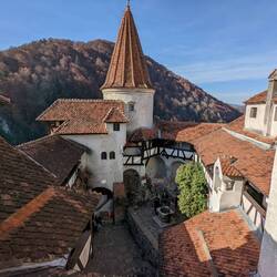 Bran Castle Courtyard from Balcony