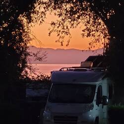 unser Stellplatz am Abend