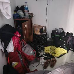 Chaosroom vorm Packen