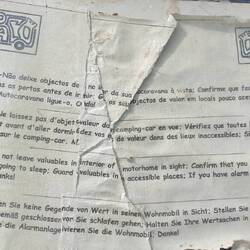 Ausdrücklicher Hinweis, dass man keine Wertgegenstände im Fahrzeug lassen soll 😱😱😱