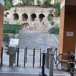 Blick ins geschlossene Forum Romanum