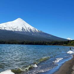 A dip under thevolcanos