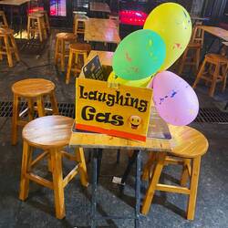 Laughing gas everywhere!