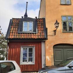 Zwischendurch sieht man überall die typischen Schwedenhäuschen