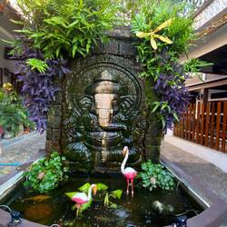 Entrance to little Hotel we're staying at