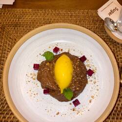 es scharfs Schoggimuss