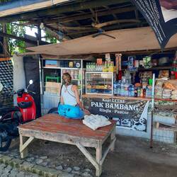 Waiting for coffee (Kopi) in a mini warung