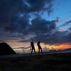 Beautiful sunsets at Red Island Beach