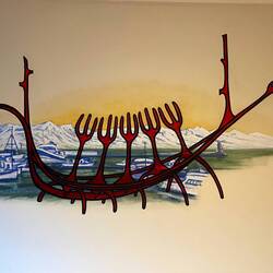 Art work in my room by Jan Verburg - it is Iceland which is on my bucket list - this is a sign!