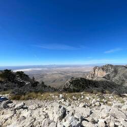 You can see the Salt Flats off in the distance on the left.