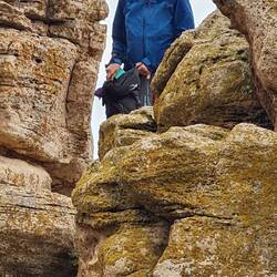 Zendane Soleyman, 80meter high calciferous ring, previously holding volcanic water.