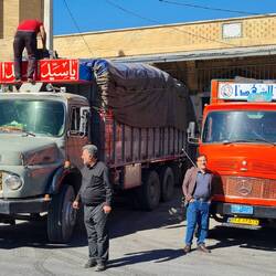 50 year old Mercedes trucks, they just go and go!