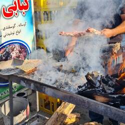 Grilled chicken with thin pita bread