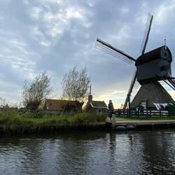 The Miller greets us at the oldest mill.