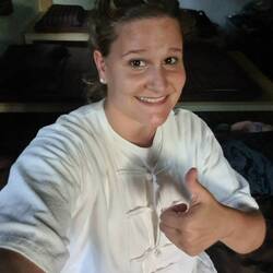 Weiße Klamotten am Start