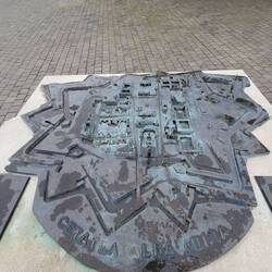Map of the Fortress. Notice the star pattern