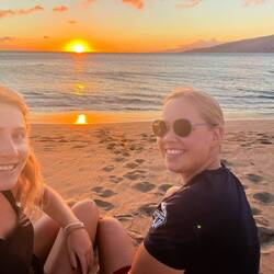 Sonnenuntergang Mai Poina Beach Park