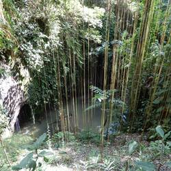 Ravine between Santra Putra and the main part of the village.