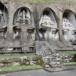 The candi at Gunong Kawi.